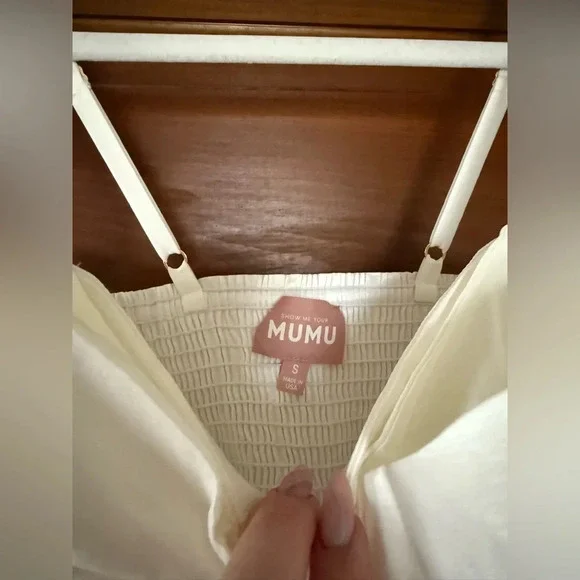 Show Me Your MuMu Bubble Bow Mini Dress 🤍 - Picture 7 of 9